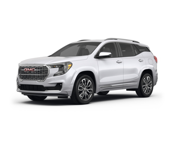 2022 GMC Terrain Denali, front three-quarter view, paint 1 of 8