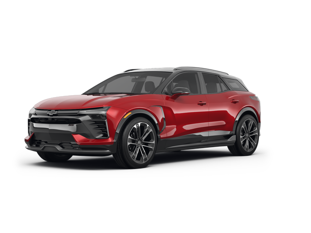 2024 Chevrolet Blazer EV 2LT, front three-quarter view, paint 1 of 8