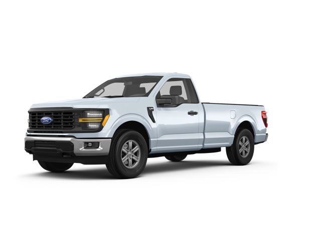 2025 Ford F-150 XL, front three-quarter view, paint 1 of 8