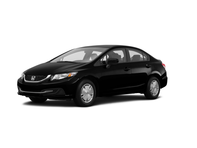 2015 Honda Civic HF, front three-quarter view, paint 1 of 8