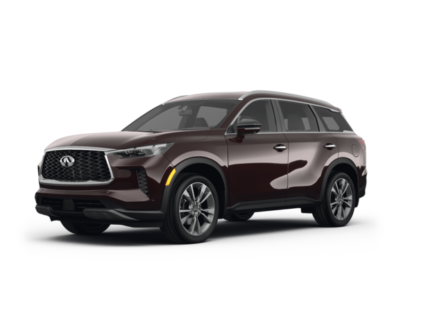 2022 INFINITI QX60 LUXE, front three-quarter view, paint 1 of 8