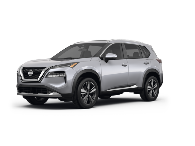 2022 Nissan Rogue SL, front three-quarter view, paint 1 of 8
