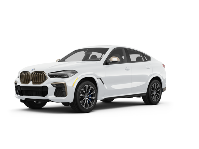 2023 BMW X6 M50i, front three-quarter view, paint 1 of 8