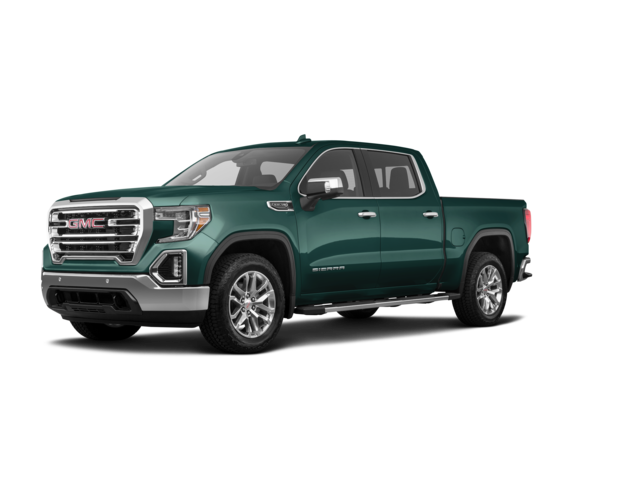 2020 GMC Sierra 1500 SLT, front three-quarter view, paint 1 of 8