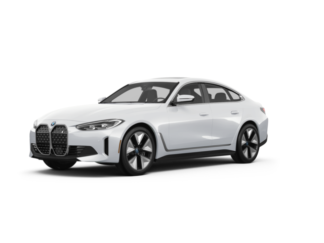 2024 BMW i4 eDrive40, front three-quarter view, paint 1 of 8