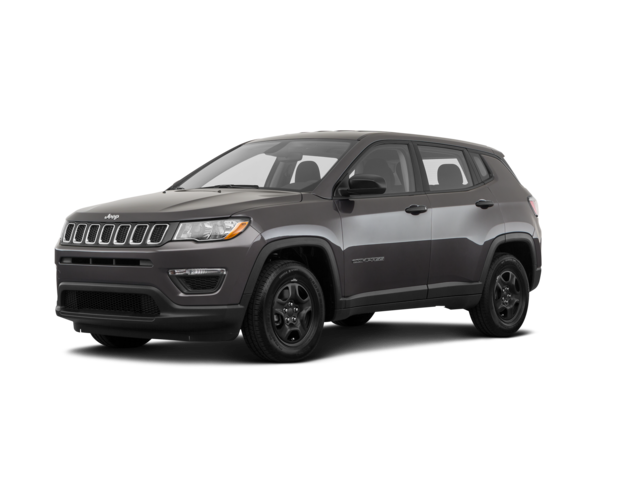 2020 Jeep Compass Limited, front three-quarter view, paint 1 of 8