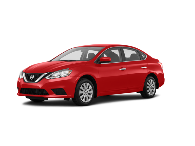 2017 Nissan Sentra SV, front three-quarter view, paint 1 of 8