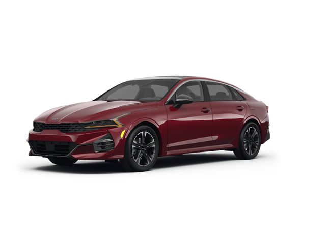 2022 Kia K5 GT, front three-quarter view, paint 1 of 8