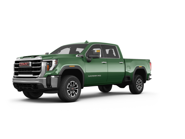 2024 GMC Sierra 3500 HD AT4, front three-quarter view, paint 1 of 8