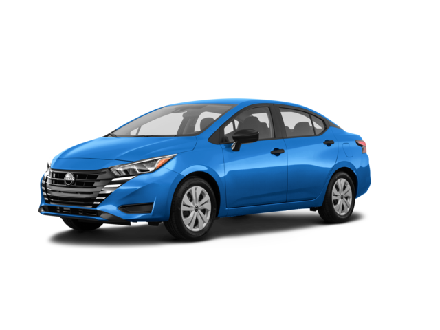2023 Nissan Versa S, front three-quarter view, paint 1 of 5