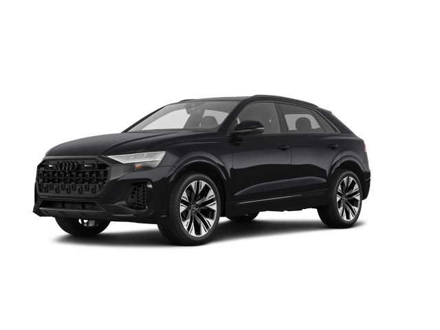 2025 Audi Q8 Premium Plus, front three-quarter view, paint 1 of 8