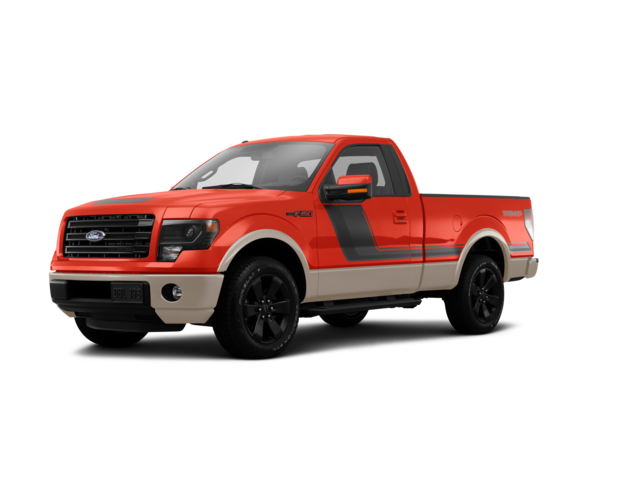 2014 Ford F-150 FX2, front three-quarter view, paint 1 of 8