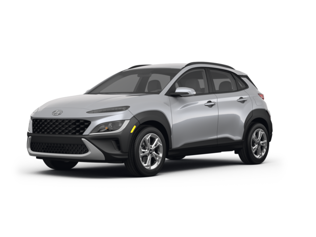2022 Hyundai Kona SEL, front three-quarter view, paint 1 of 8