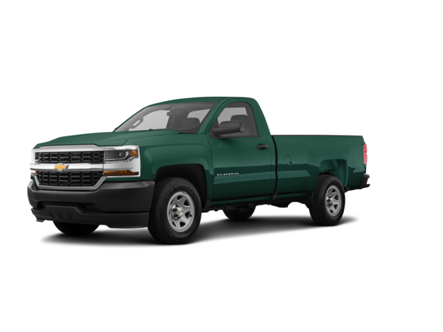 2018 Chevrolet Silverado 1500 Custom, front three-quarter view, paint 1 of 8