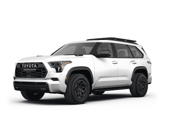 2023 Toyota Sequoia TRD PRO, front three-quarter view, paint 1 of 8