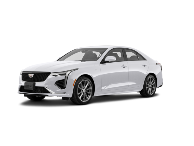 2021 Cadillac CT4 V, front three-quarter view, paint 1 of 8