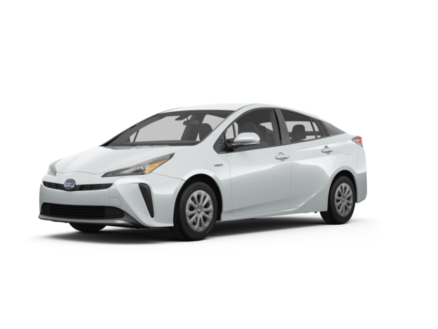 2022 Toyota Prius L Eco, front three-quarter view, paint 1 of 7
