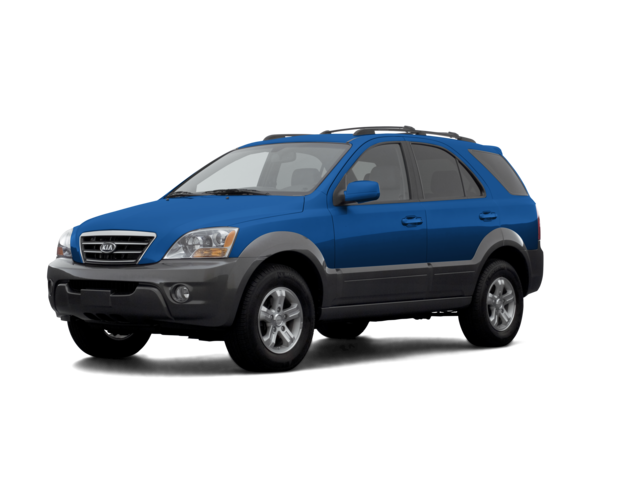 2007 Kia Sorento EX, front three-quarter view, paint 1 of 8