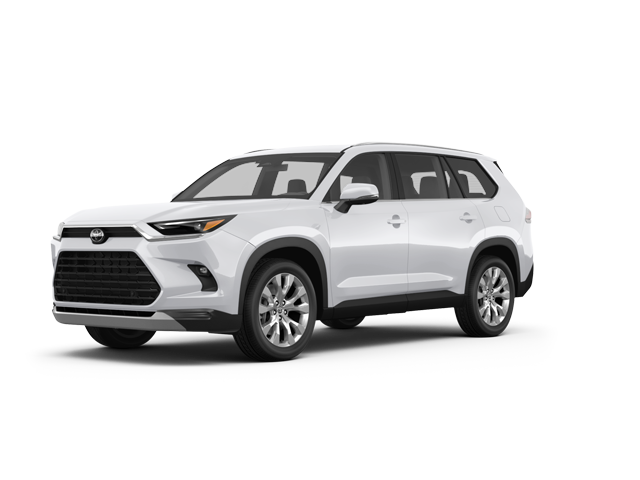 2025 Toyota Grand Highlander Platinum, front three-quarter view, paint 1 of 8