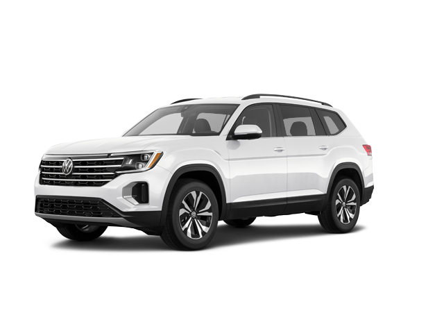 2024 Volkswagen Atlas SE, front three-quarter view, paint 1 of 6