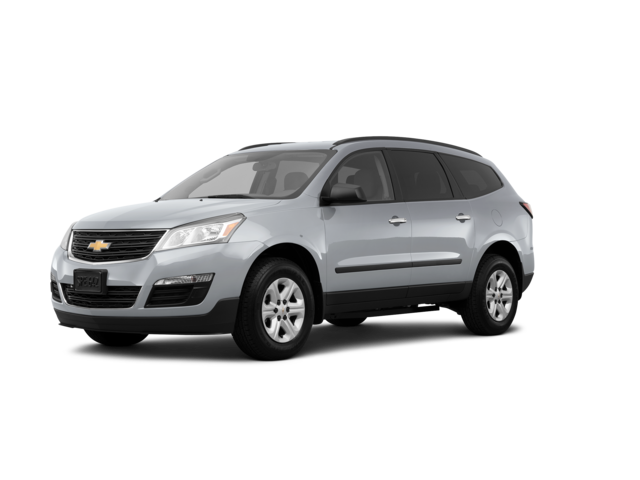 2013 Chevrolet Traverse LS, front three-quarter view, paint 1 of 8