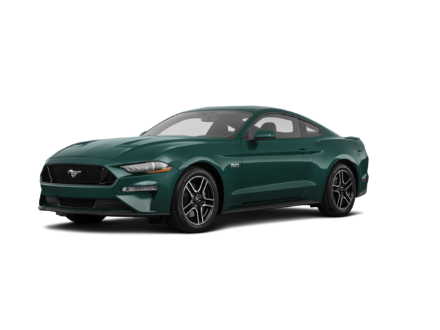 2020 Ford Mustang EcoBoost Premium, front three-quarter view, paint 1 of 8