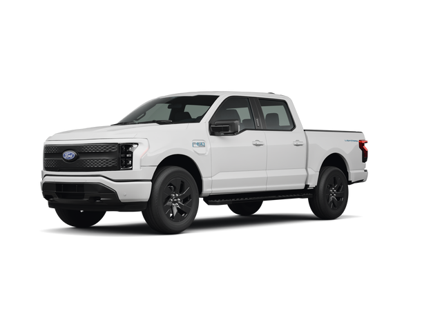 2024 Ford F-150 Lightning Flash, front three-quarter view, paint 1 of 8