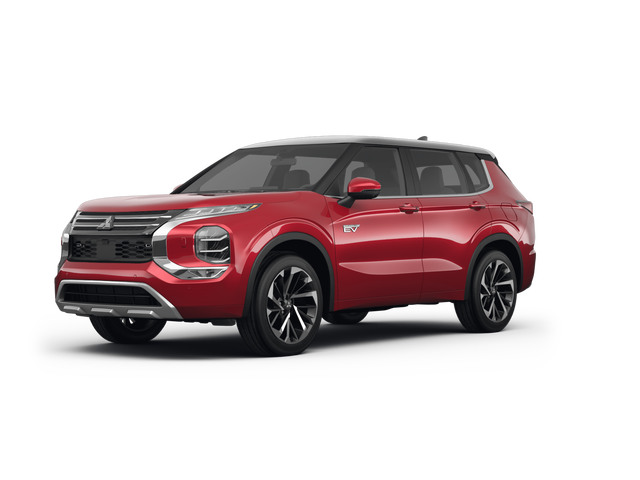 2023 Mitsubishi Outlander PHEV ES, front three-quarter view, paint 1 of 8