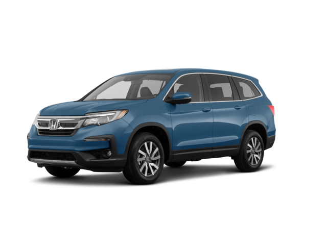 2021 Honda Pilot EX-L, front three-quarter view, paint 1 of 8