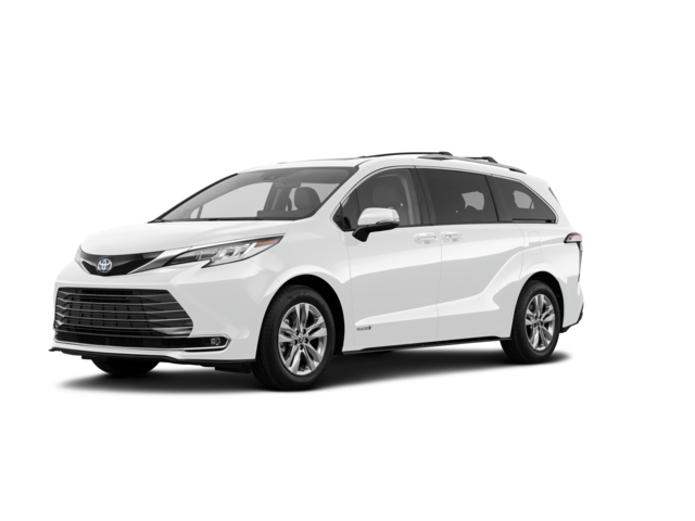 2021 Toyota Sienna XLE 8-Passenger, front three-quarter view, paint 1 of 8