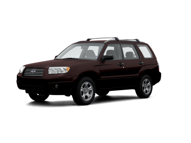2007 Subaru Forester 2.5 X, front three-quarter view, paint 1 of 8
