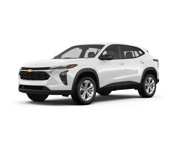2024 Chevrolet Trax LS, front three-quarter view, paint 1 of 7