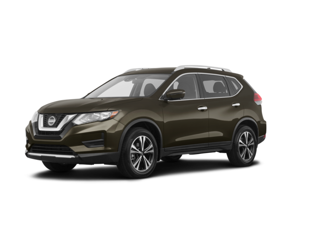 2019 Nissan Rogue SV, front three-quarter view, paint 1 of 8