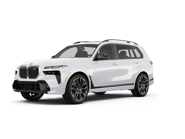 2025 BMW X7 M60i, front three-quarter view, paint 1 of 8