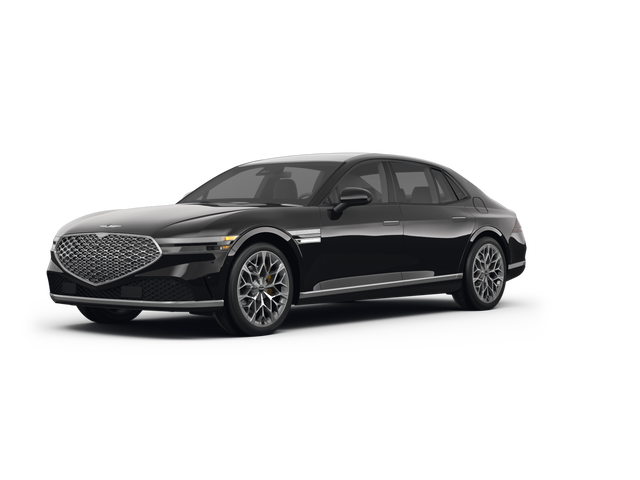 2023 Genesis G90 3.5T E-Supercharger, front three-quarter view, paint 1 of 8
