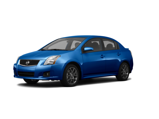 2011 Nissan Sentra SE-R Spec V, front three-quarter view, paint 1 of 8