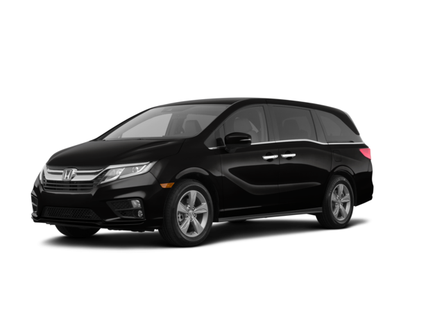 2019 Honda Odyssey EX, front three-quarter view, paint 1 of 8