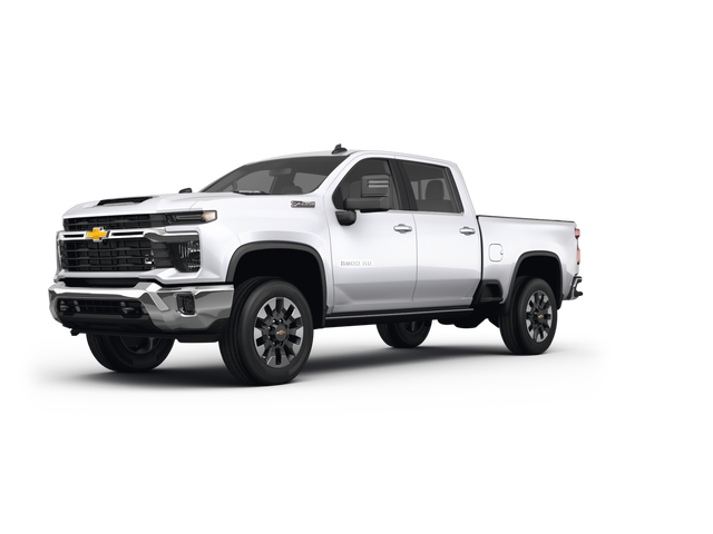 2025 Chevrolet Silverado 2500 HD LT, front three-quarter view, paint 1 of 8