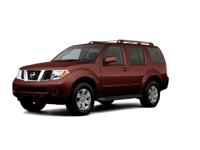 2007 Nissan Pathfinder S, front three-quarter view, paint 1 of 8