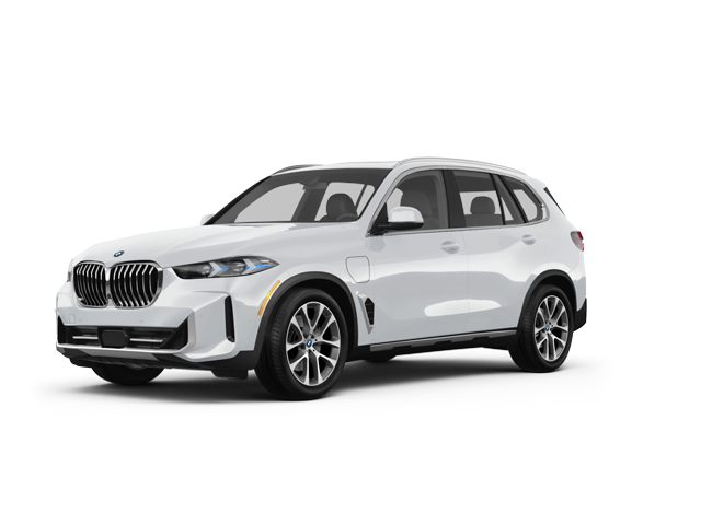 2025 BMW X5 xDrive50e, front three-quarter view, paint 1 of 8