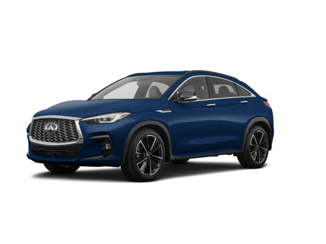 2022 INFINITI QX55 ESSENTIAL, front three-quarter view, paint 1 of 8