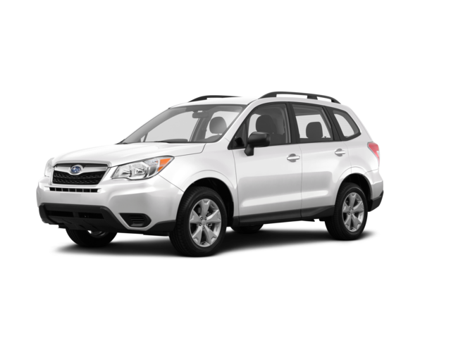 2015 Subaru Forester 2.5i PZEV, front three-quarter view, paint 1 of 8