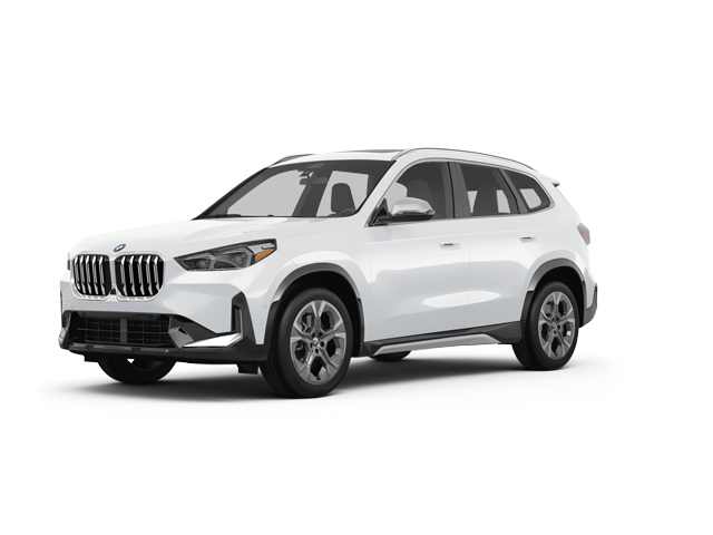 2024 BMW X1 xDrive28i, front three-quarter view, paint 1 of 8