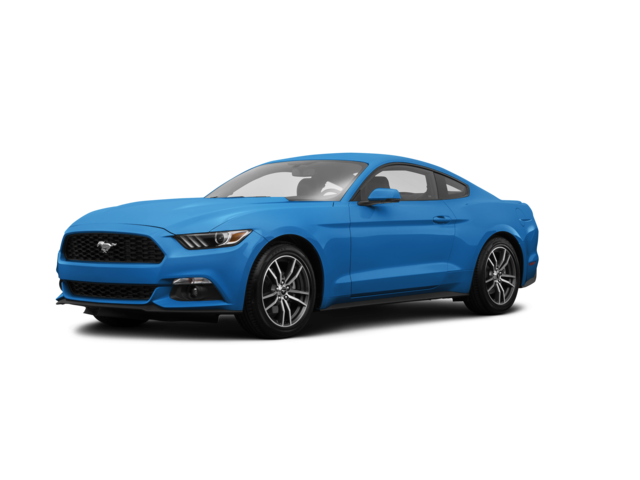 2017 Ford Mustang EcoBoost Premium, front three-quarter view, paint 1 of 8