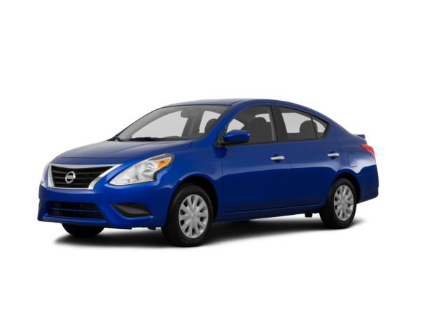 2015 Nissan Versa 1.6 S, front three-quarter view, paint 1 of 8