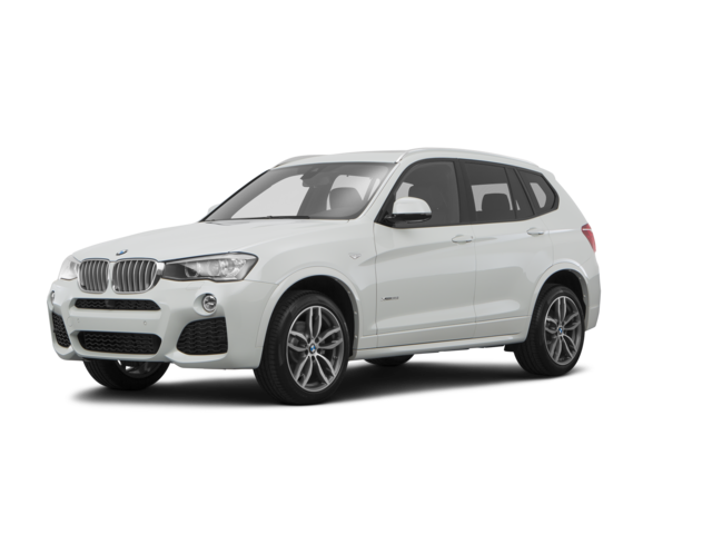 2016 BMW X3 xDrive35i, front three-quarter view, paint 1 of 8