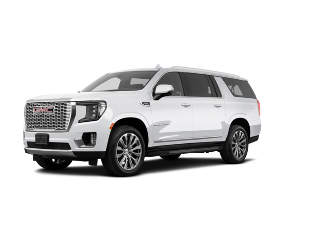 2023 GMC Yukon XL Denali, front three-quarter view, paint 1 of 8