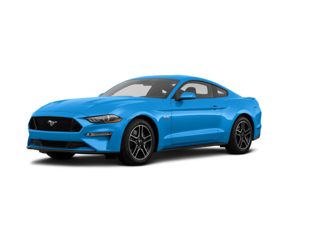 2022 Ford Mustang GT, front three-quarter view, paint 1 of 8