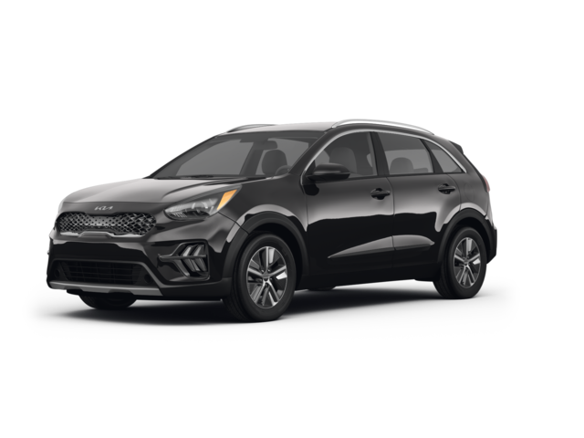 2022 Kia Niro LXS, front three-quarter view, paint 1 of 8