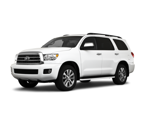 2010 Toyota Sequoia Limited, front three-quarter view, paint 1 of 8